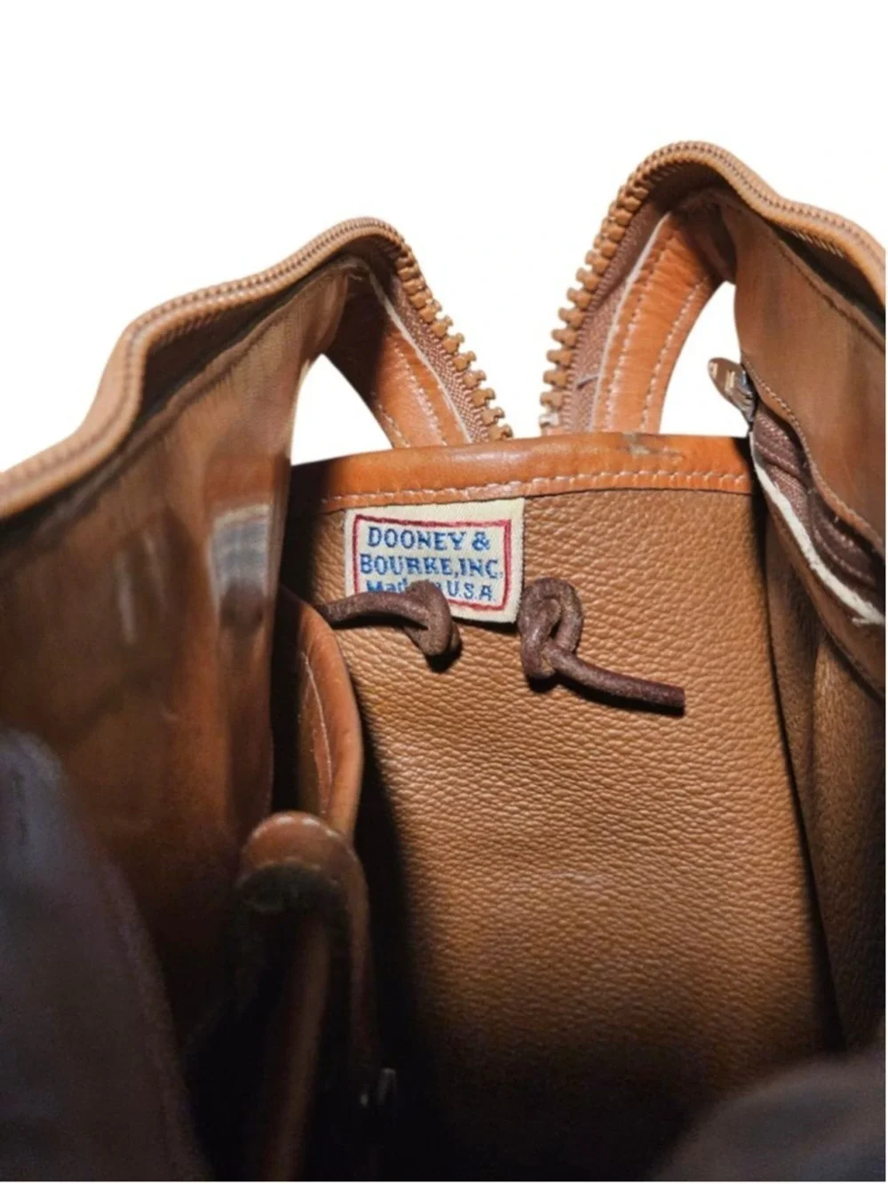 Vintage Dooney & Bourke Satchel One Size Brown & Beige